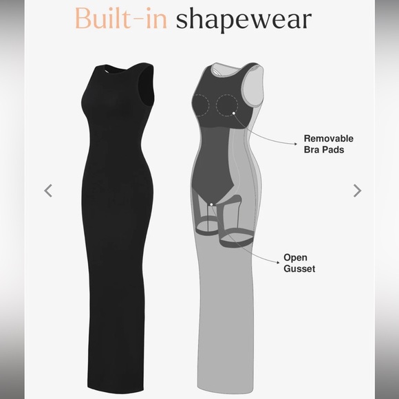 POPILUSH Built-in Shapewear Slimming Maxi Dress - Picture 3 of 14
